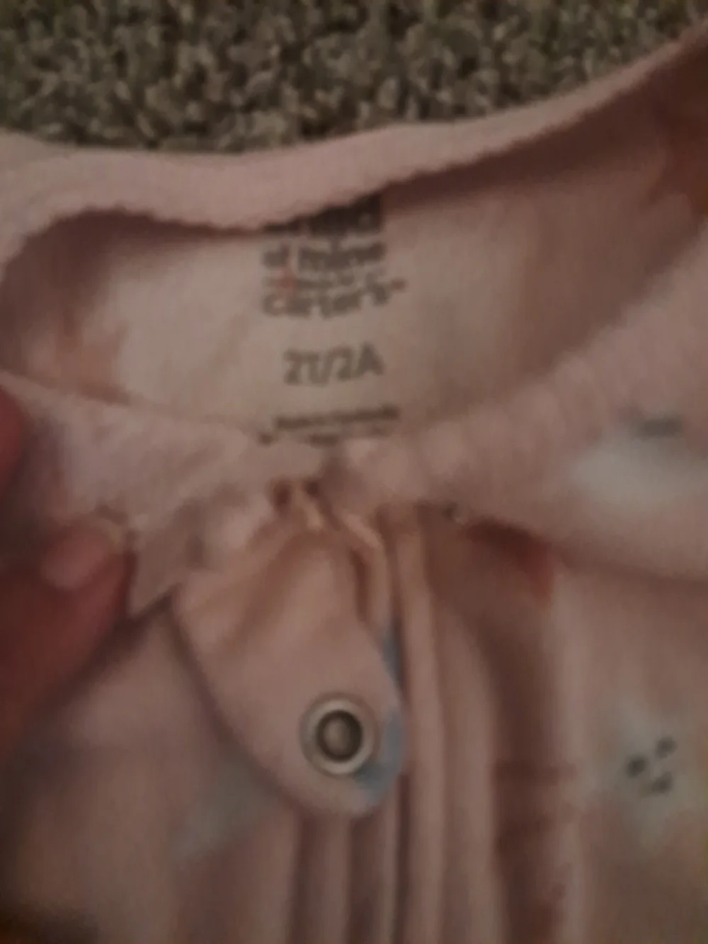 Carter's Pink Moon & Star Footed One-Piece Pajamas